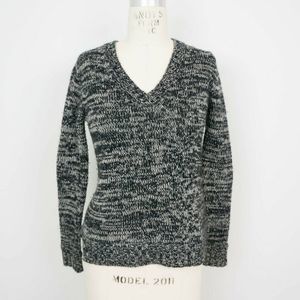 Sea Bleu Cashmere Sweater Marled V-Neck Wool